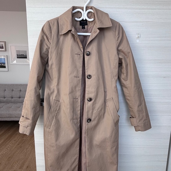 Tan Belted Trench Coat - Picture 4 of 7